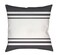 Tiwari Home 18" Black and White Striped Square Throw Pillow Cover